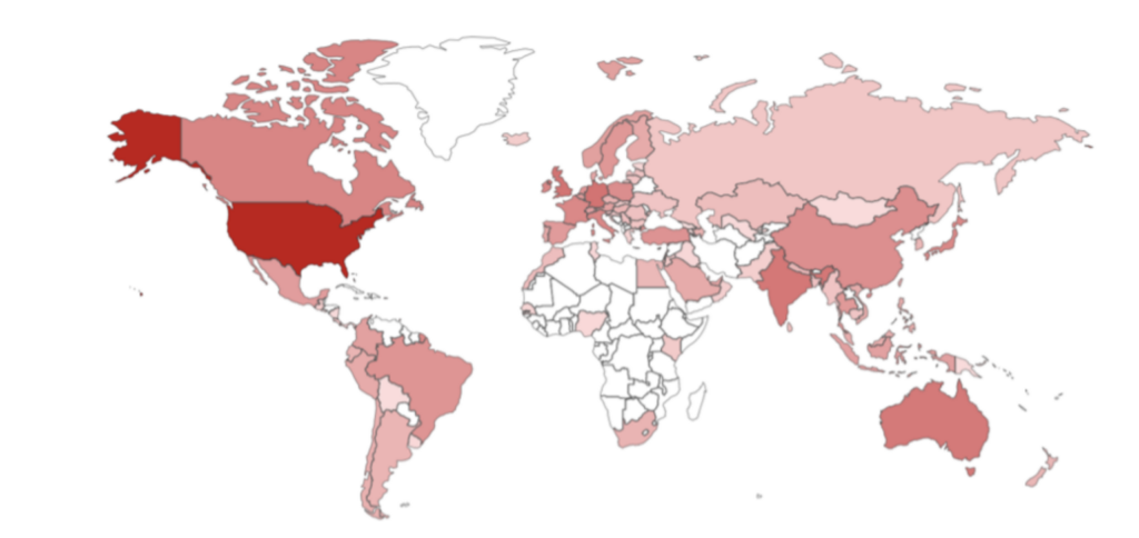Top countries GlobalProtect and Pan-OS