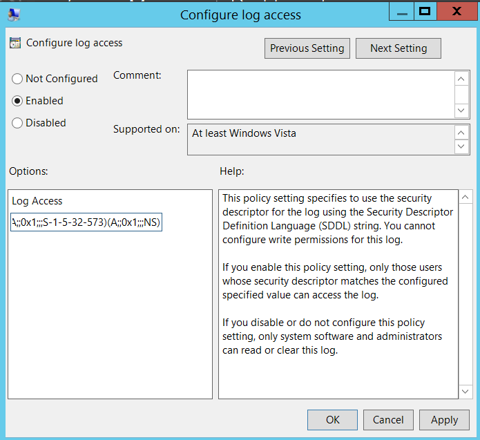 Configure-Log-Access